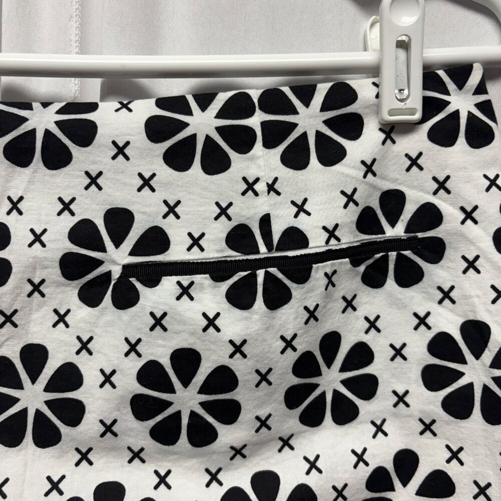 Golftini Skort Womens Sz Large Black White Floral The Masters Golf Tennis Sporty - Picture 6 of 7
